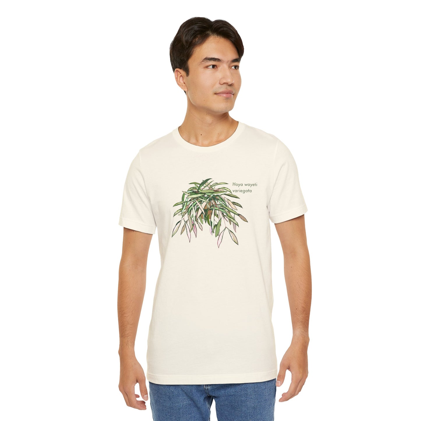 Hoya Wayetii Variegata Plant Lover T-Shirt - White, Natural, Black