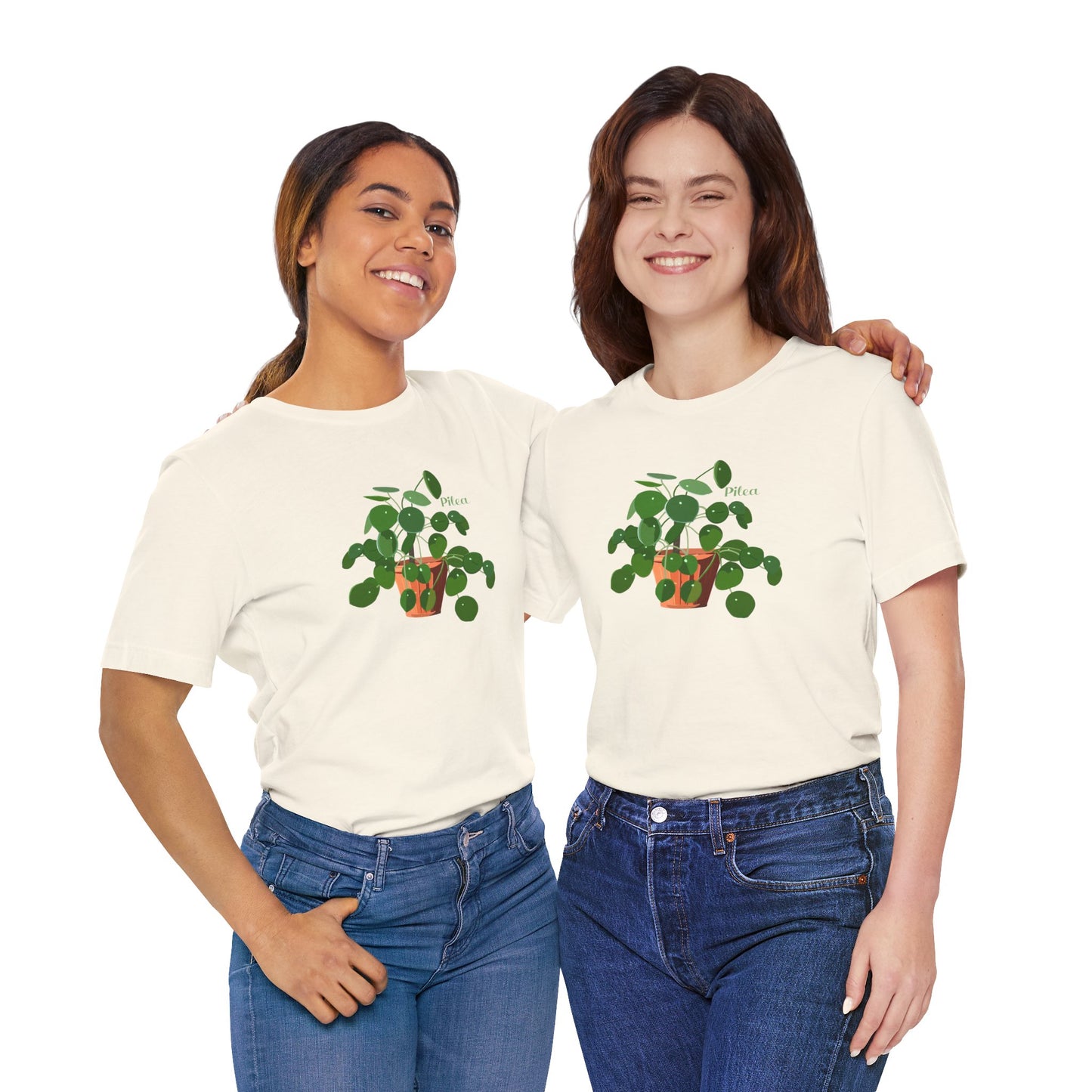 Pilea Peperomiodes "Chinese Money Plant" T-Shirt - White, Natural, Black