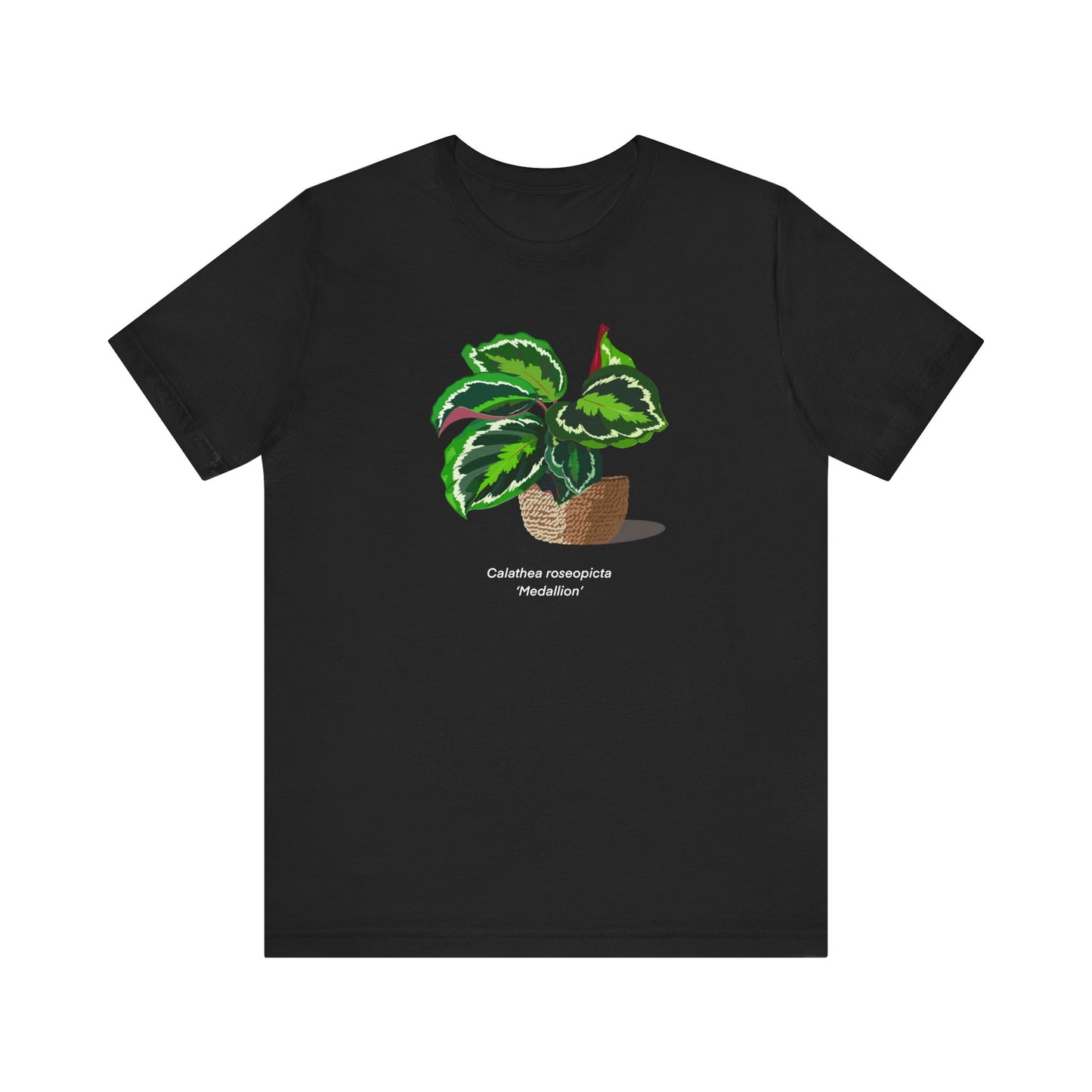 Calathea Roseopicta "Medallion" Plant Lover T-Shirt - Black