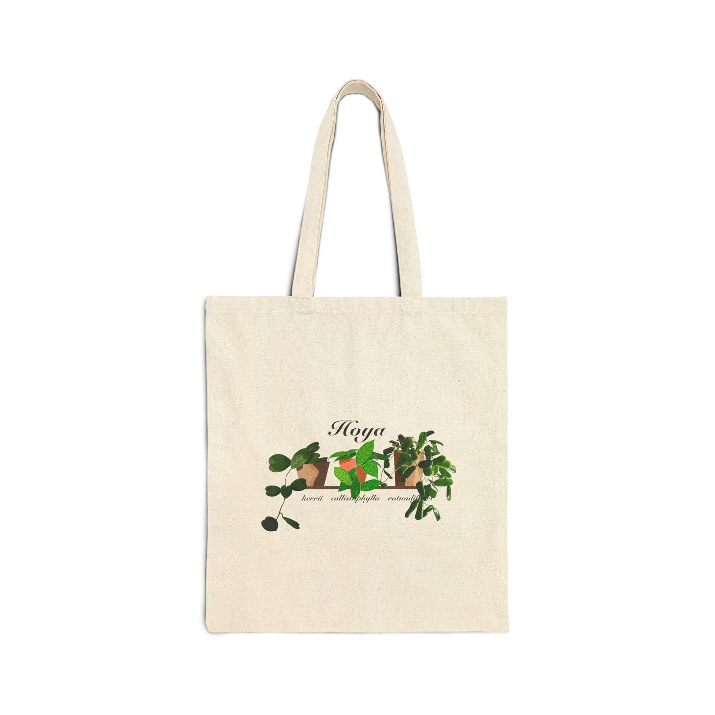 Hoya Kerrii, Callistophylla and Rotundiflora Trio Canvas Tote Bag