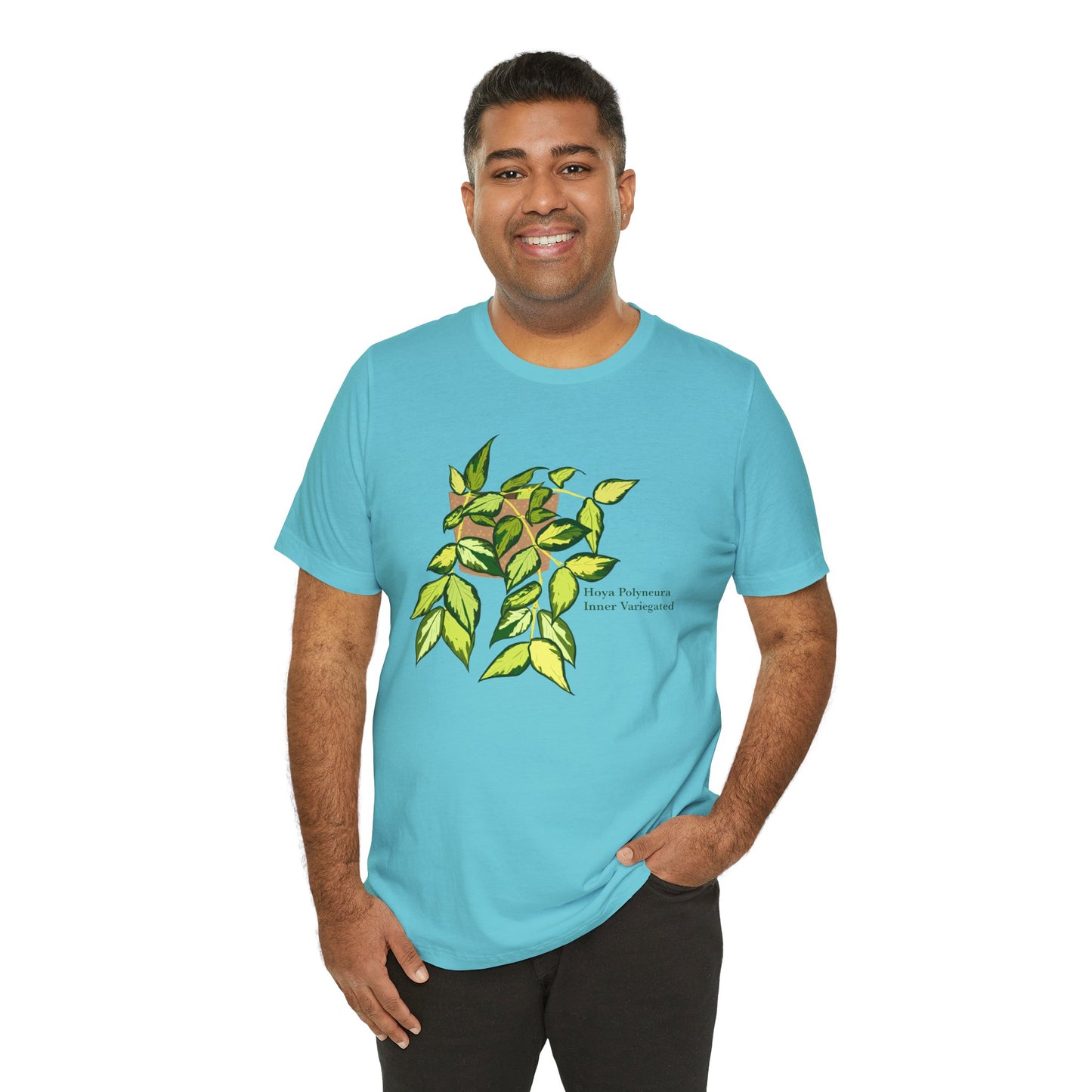 Hoya Polyneura Inner Variegated T-Shirt - Turquoise