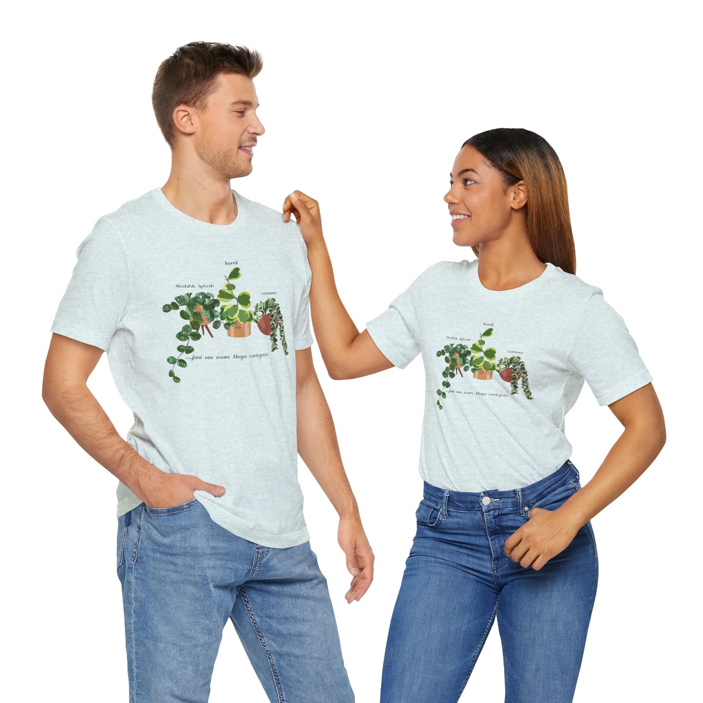 "Just one more Hoya..." Plant Lover T-Shirt - Heather Ice Blue