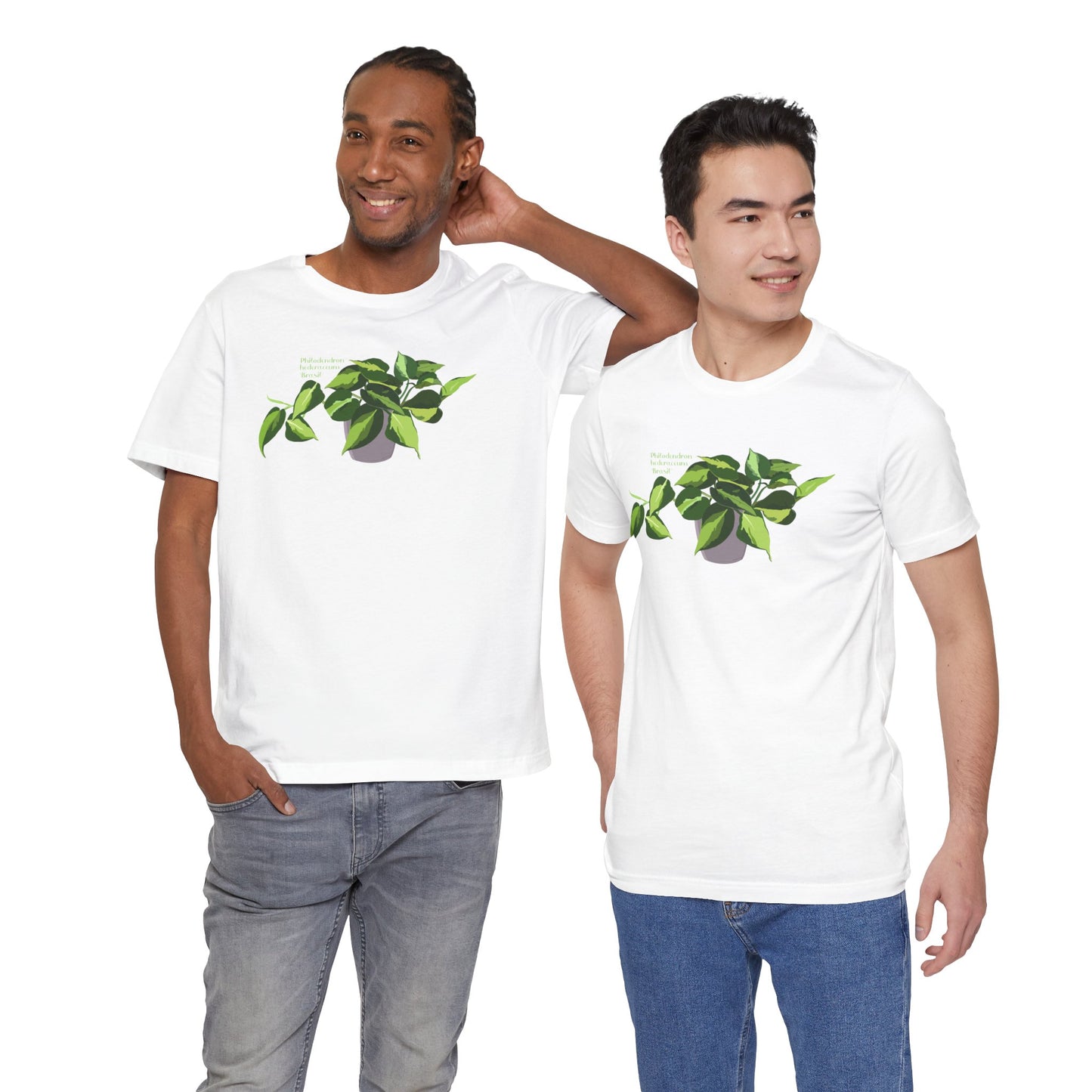 Philodendron Brasil Plant Lover T-Shirt - White, Natural, Black