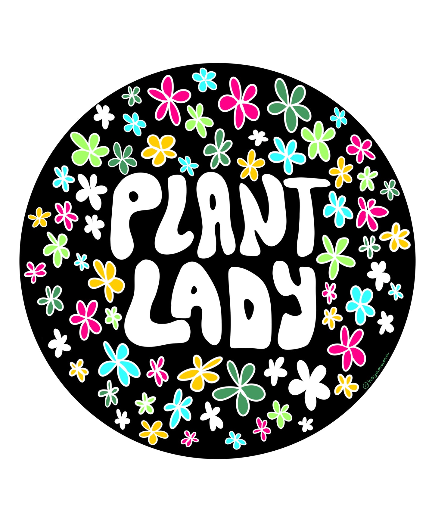 Plant Lady Flowers Plant Lover Sticker
