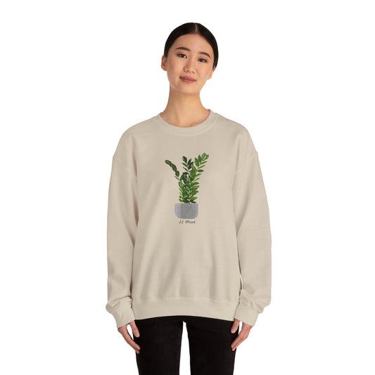 ZZ Plant Crewneck Sweatshirt - Beige