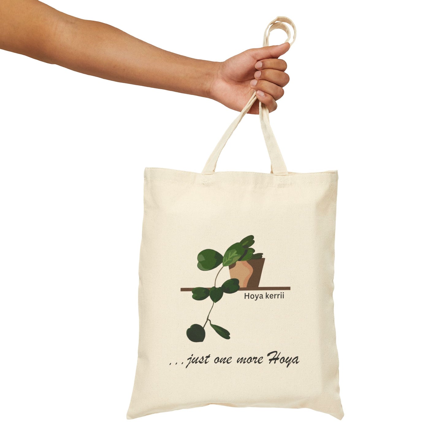 Hoya Kerrii "Just one more Hoya" Canvas Tote Bag