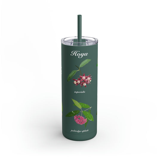 Hoyas in Bloom Maars Maker Skinny Matte Tumbler, 20oz.  Beautiful tumbler to take with you to work, gym, hike or plant shopping!