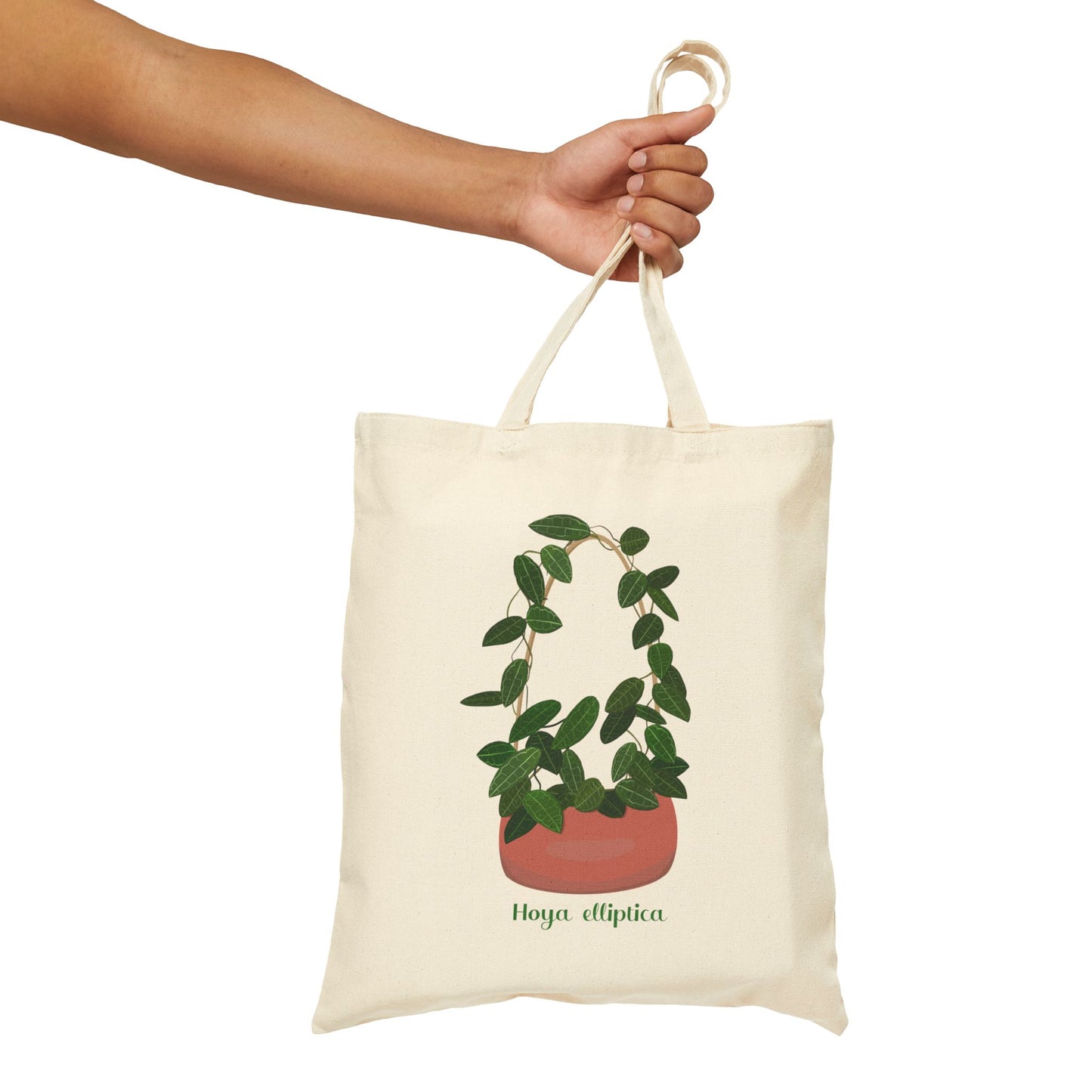 Hoya Elliptica Plant Lover Canvas Tote Bag