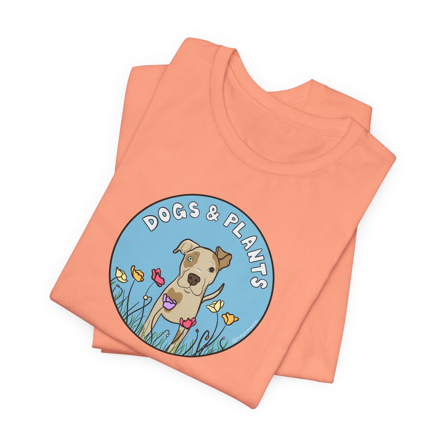 Dogs & Plants T-Shirt for Pitbull & Plant Lovers