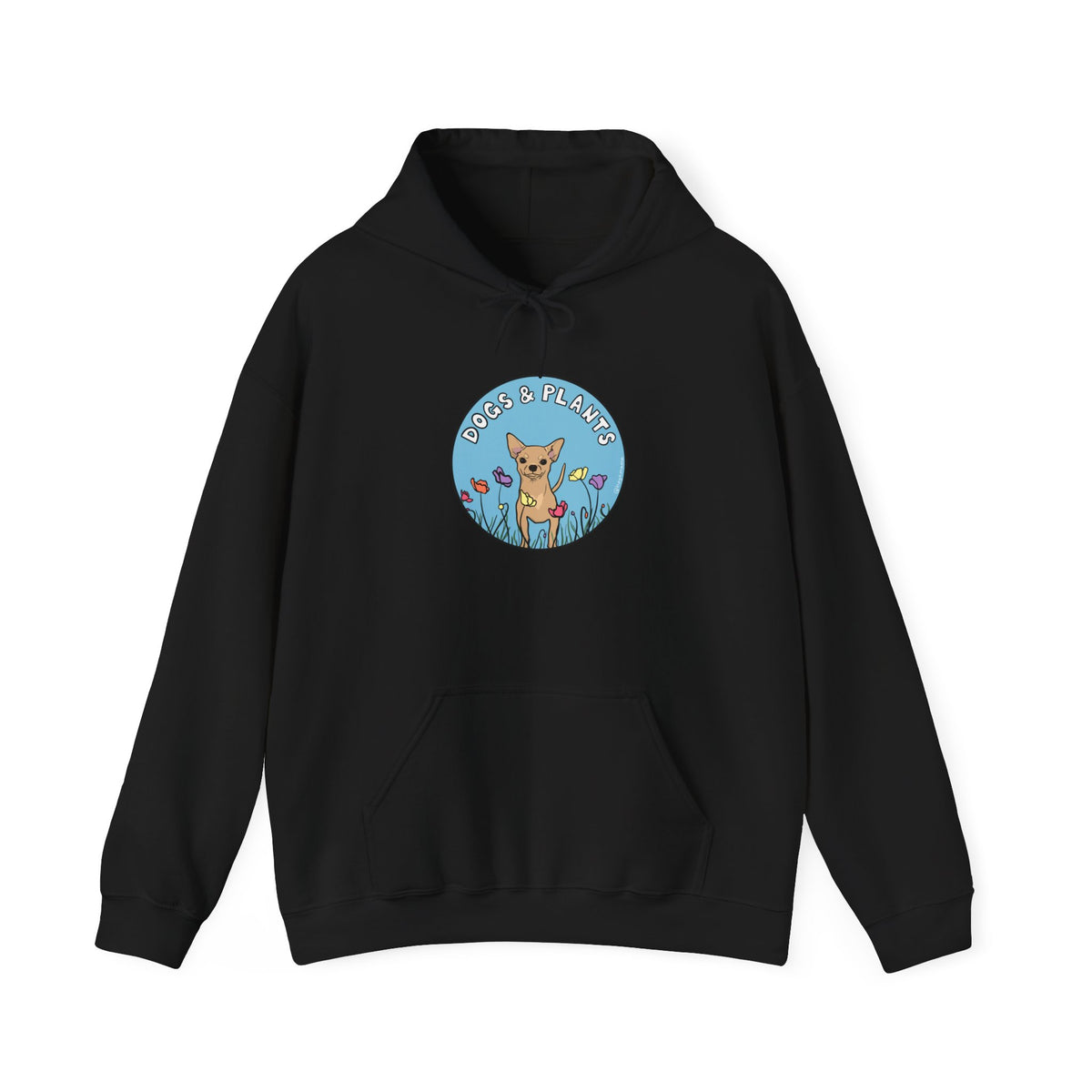 Dogs & Plants Hoodie for Chihuahua & Plant Lovers