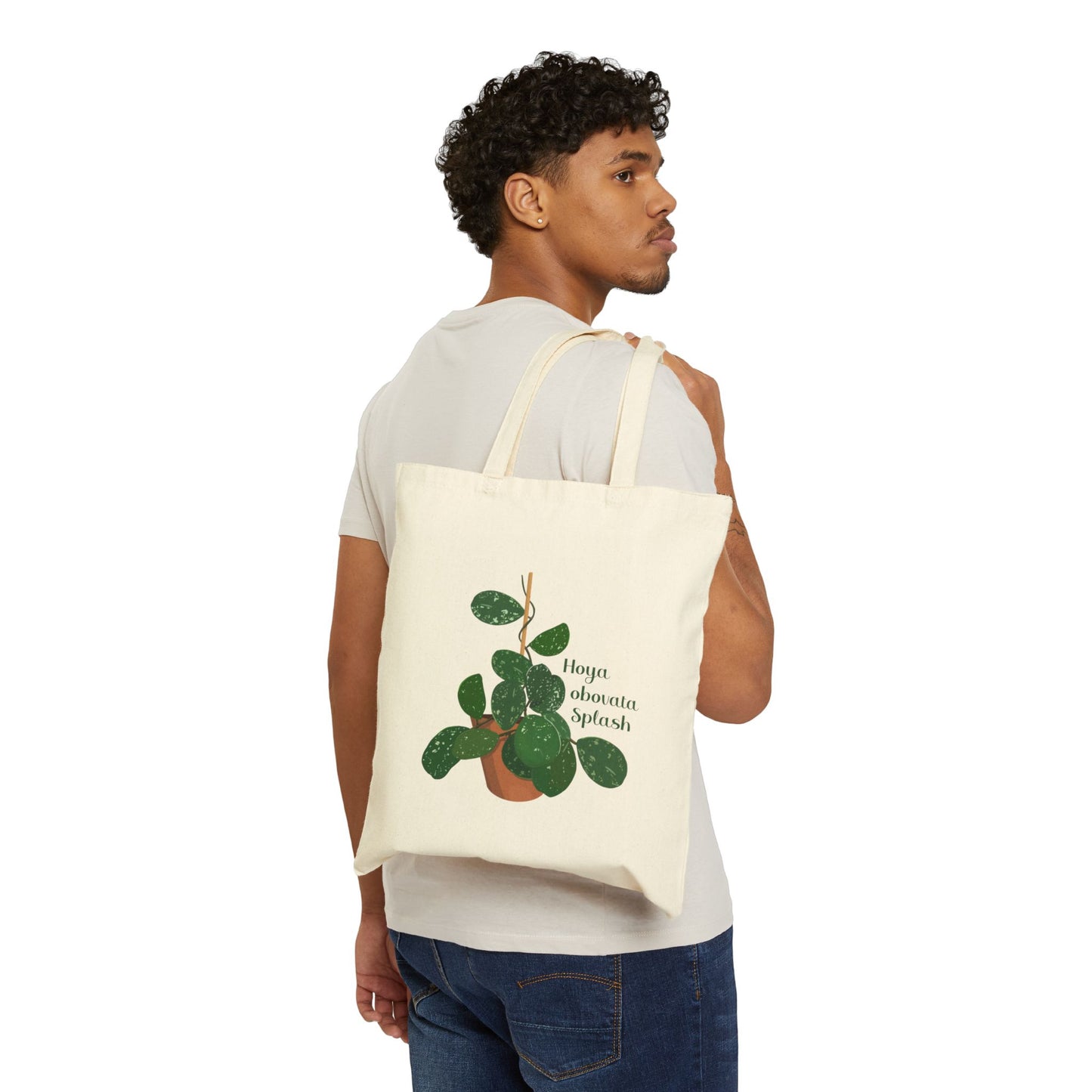 Hoya Obovata Splash Canvas Tote Bag