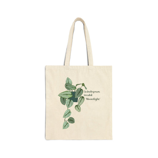 Scindapsus Treubii 'Moonlight' Canvas Tote Bag