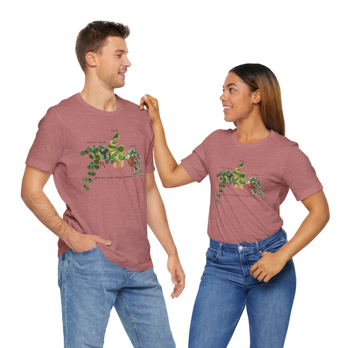 "Just one more Hoya..." Plant Lover T-Shirt - Heather Mauve