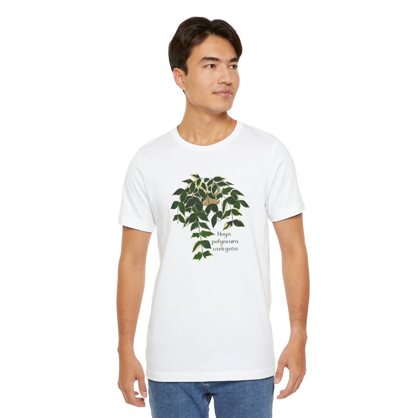 Hoya Polyneura Variegata Plant Lover T-Shirt - White