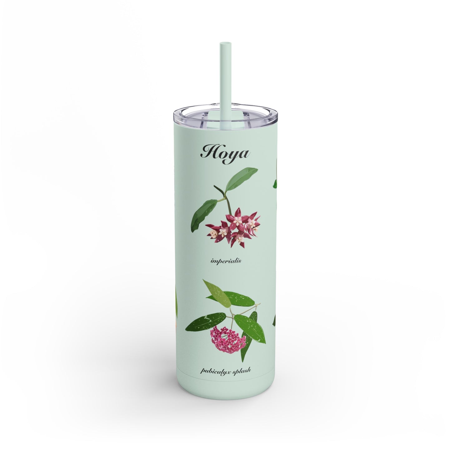 Hoyas in Bloom design on Maars Maker Skinny Matte Tumbler 20oz