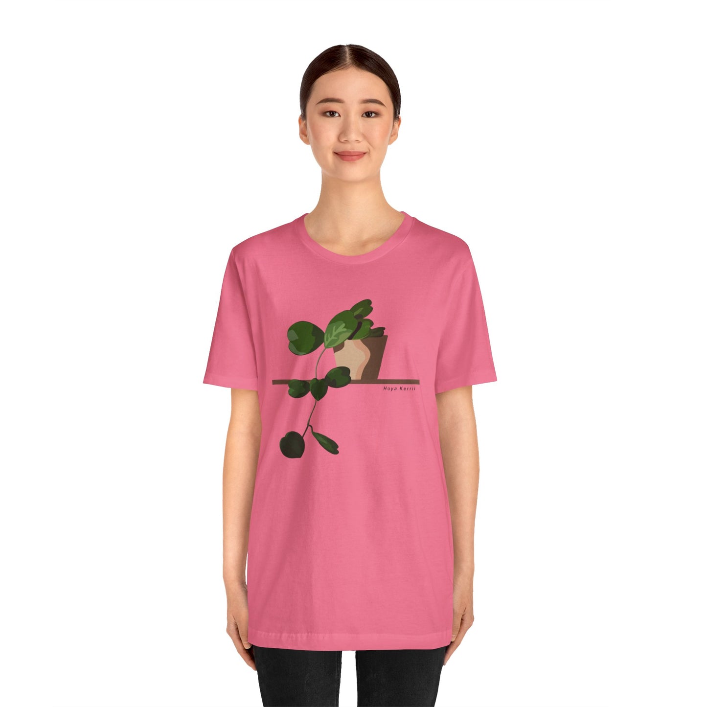 Hoya Kerrii Plant Lover T-Shirt - Pink