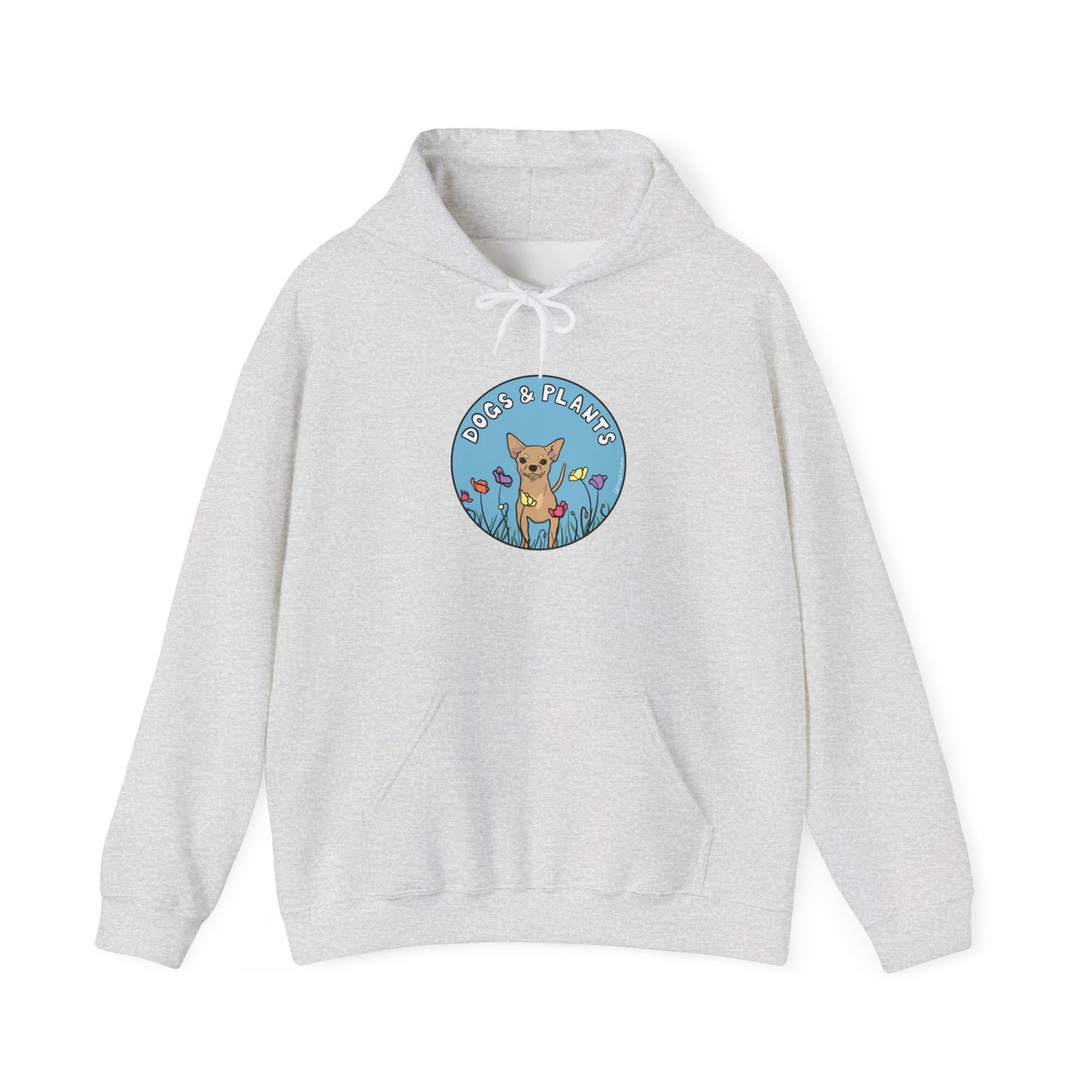 Dogs & Plants Hoodie for Chihuahua & Plant Lovers