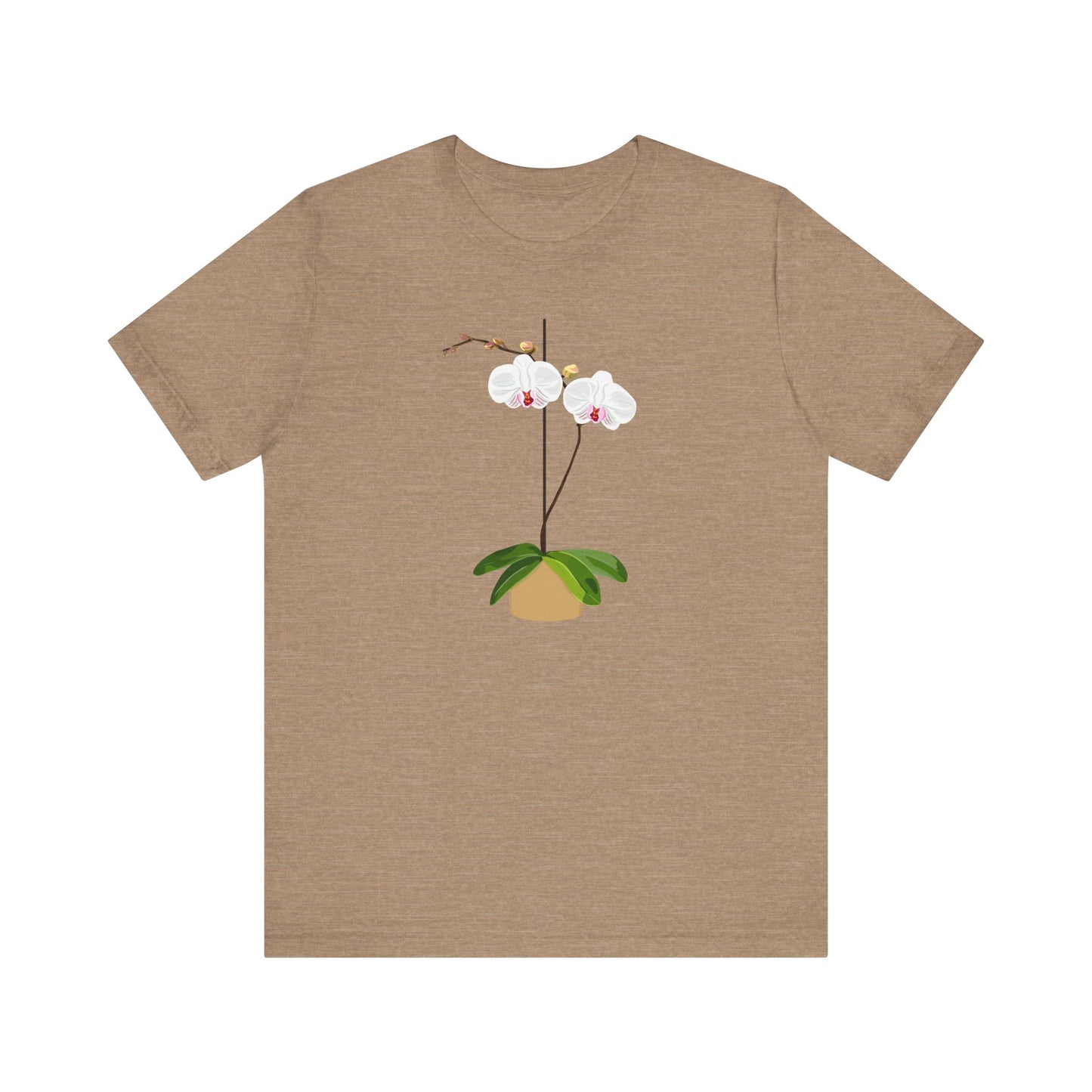 Orchid T shirt beautiful original design - Floral Botanical Tee, Nature Lover Gift, Plant Lover Shirt, Flower Graphic Tee, Garden Enthusiast