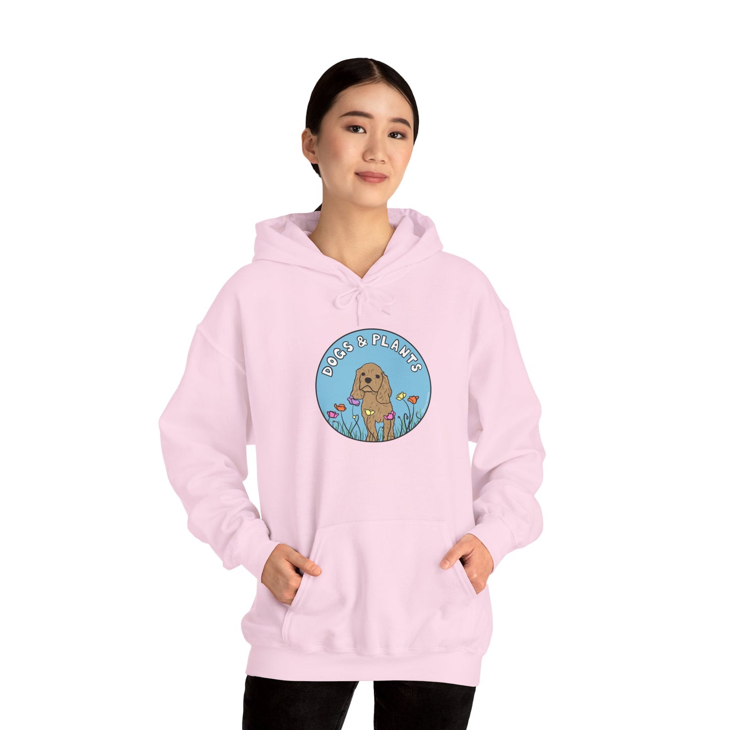 Dogs & Plants Hoodie for Puppy & Plant Lovers