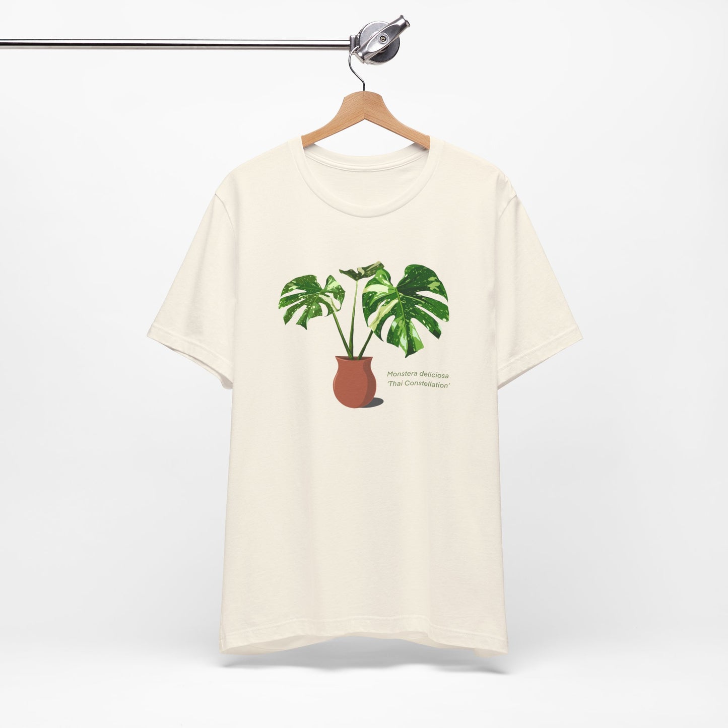 Monstera Deliciosa 'Thai Constellation' Plant Lover T-Shirt - White, Natural, Black