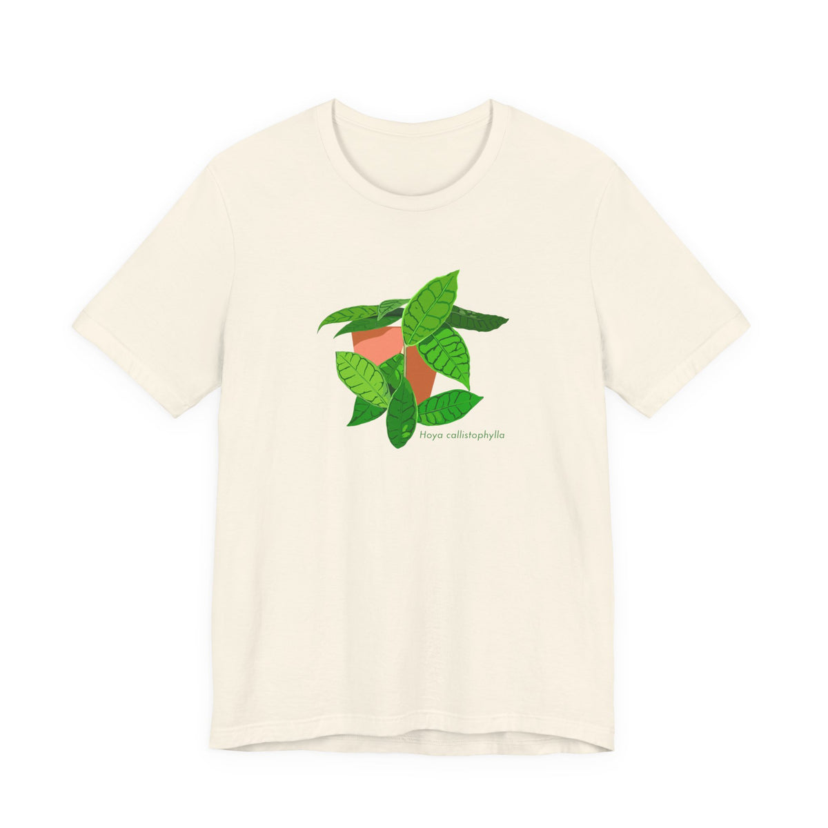 Hoya Callistophylla Plant Lover T-Shirt - White, Natural, Black