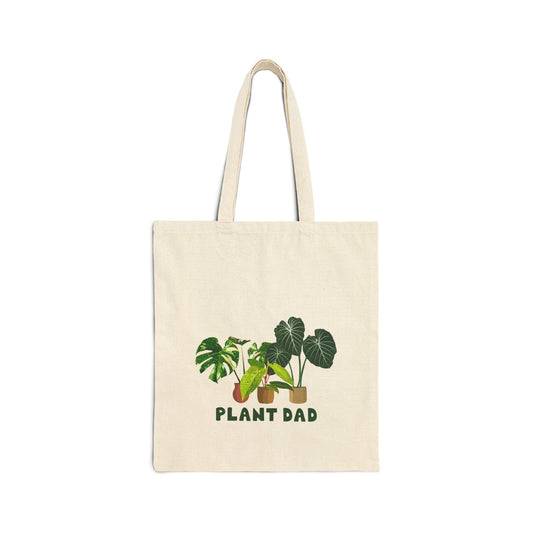 Plant Dad Canvas Tote Bag