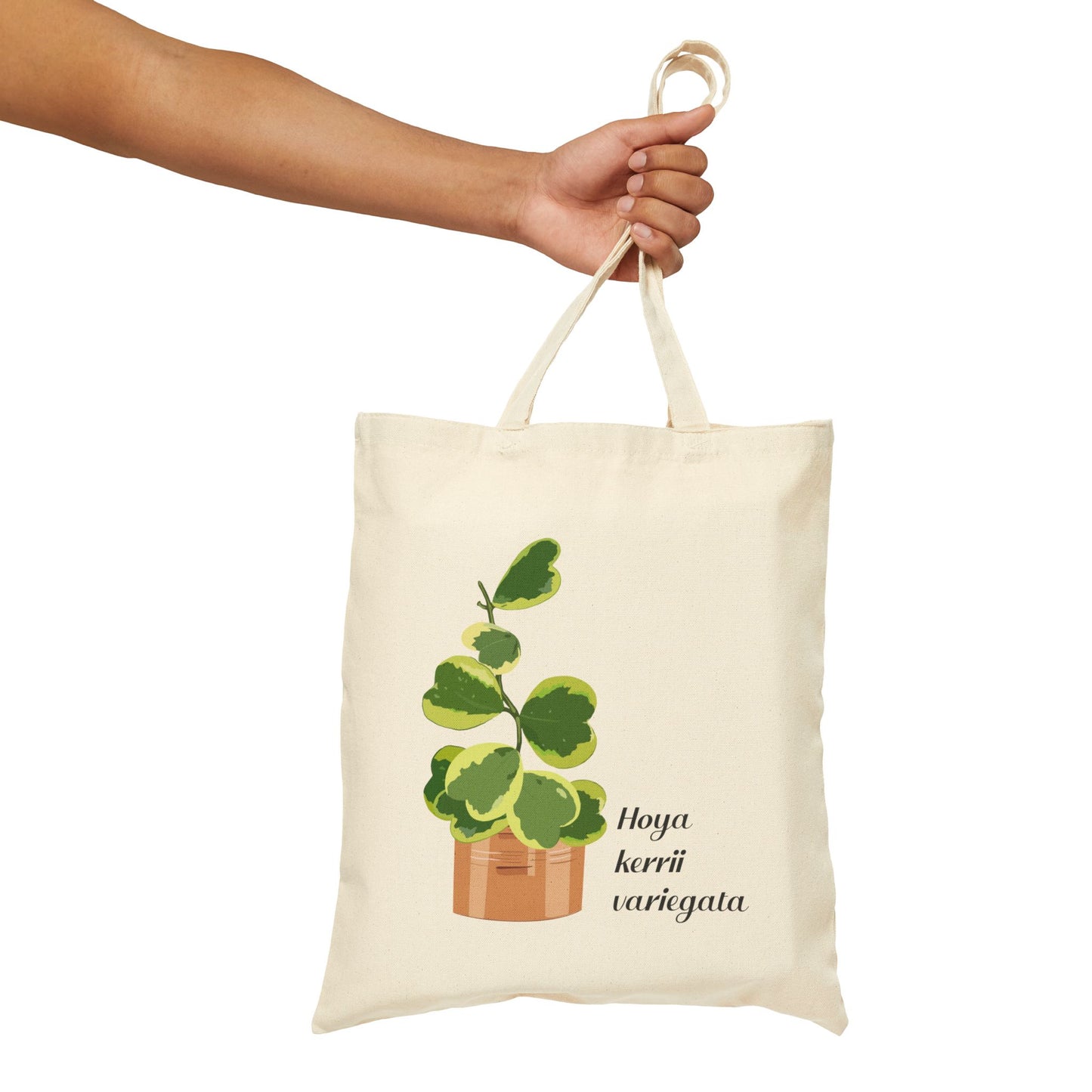 Hoya Kerrii Variegata Canvas Tote Bag