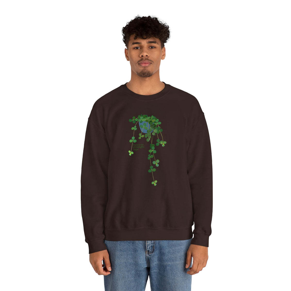 Peperomia Tetraphylla 'Hope' Plant Lover Crewneck Sweatshirt