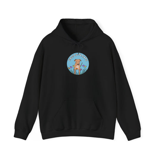 Dogs & Plants Hoodie for Rescue Dog & Plant Lovers - Black