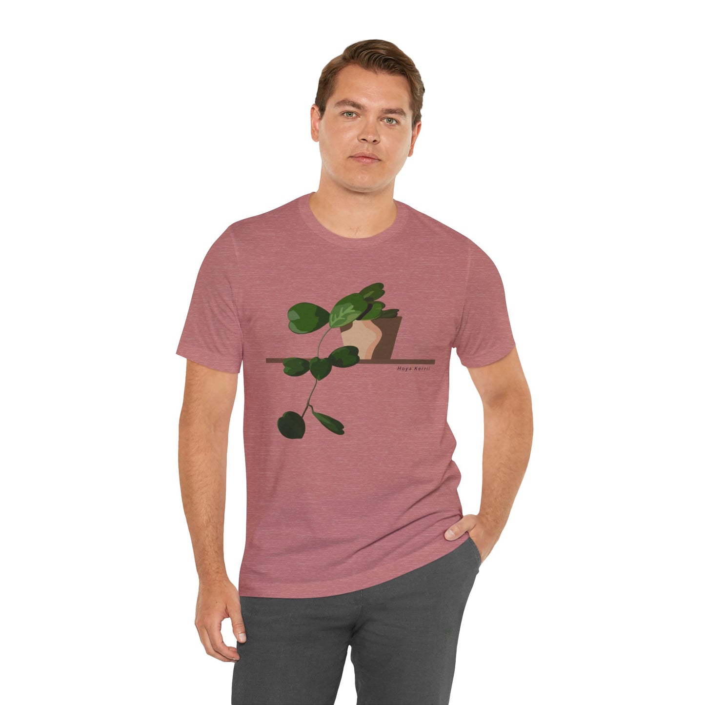 Hoya Kerrii Plant Lover T-Shirt - Heather Mauve