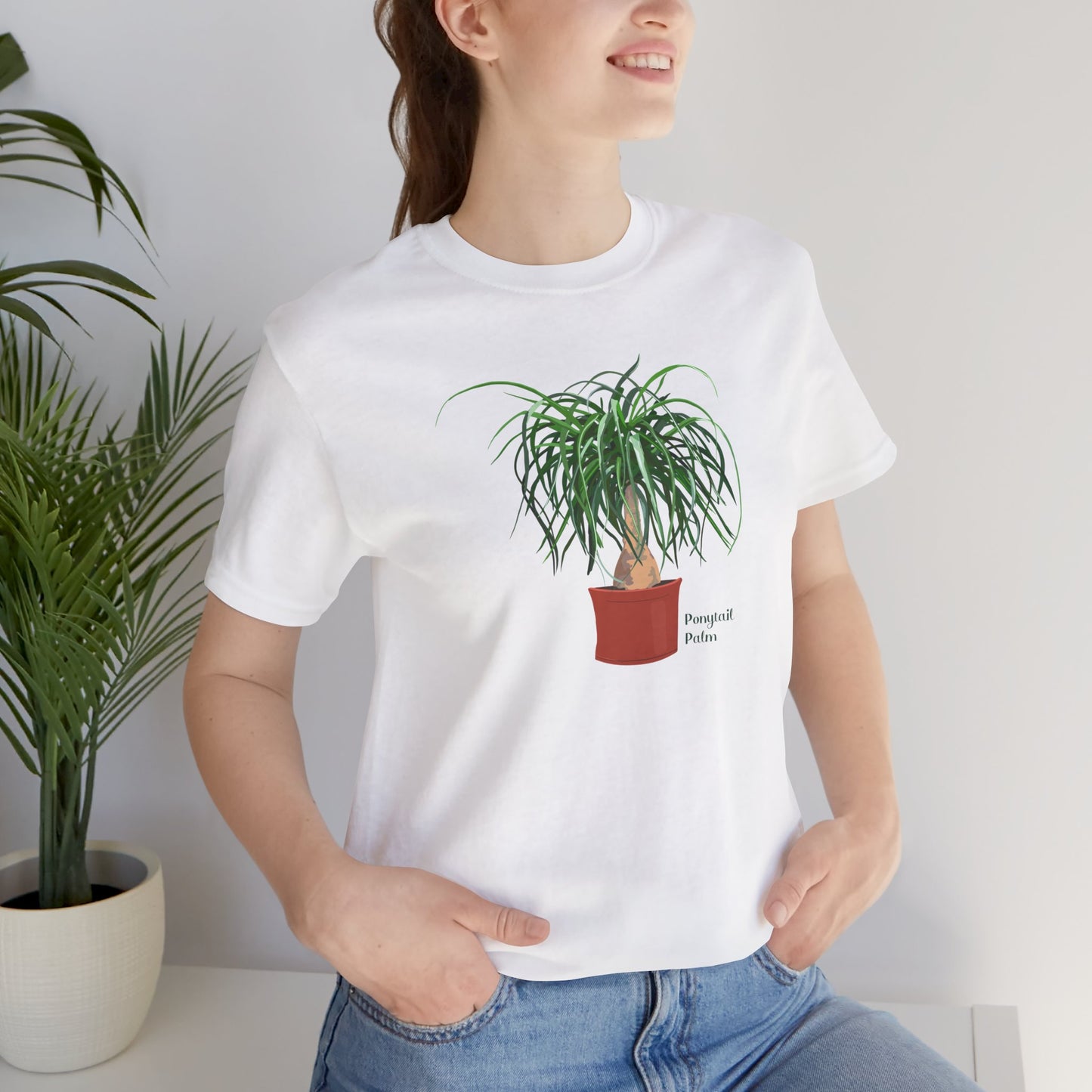 Ponytail Palm Plant Lover T-Shirt - White