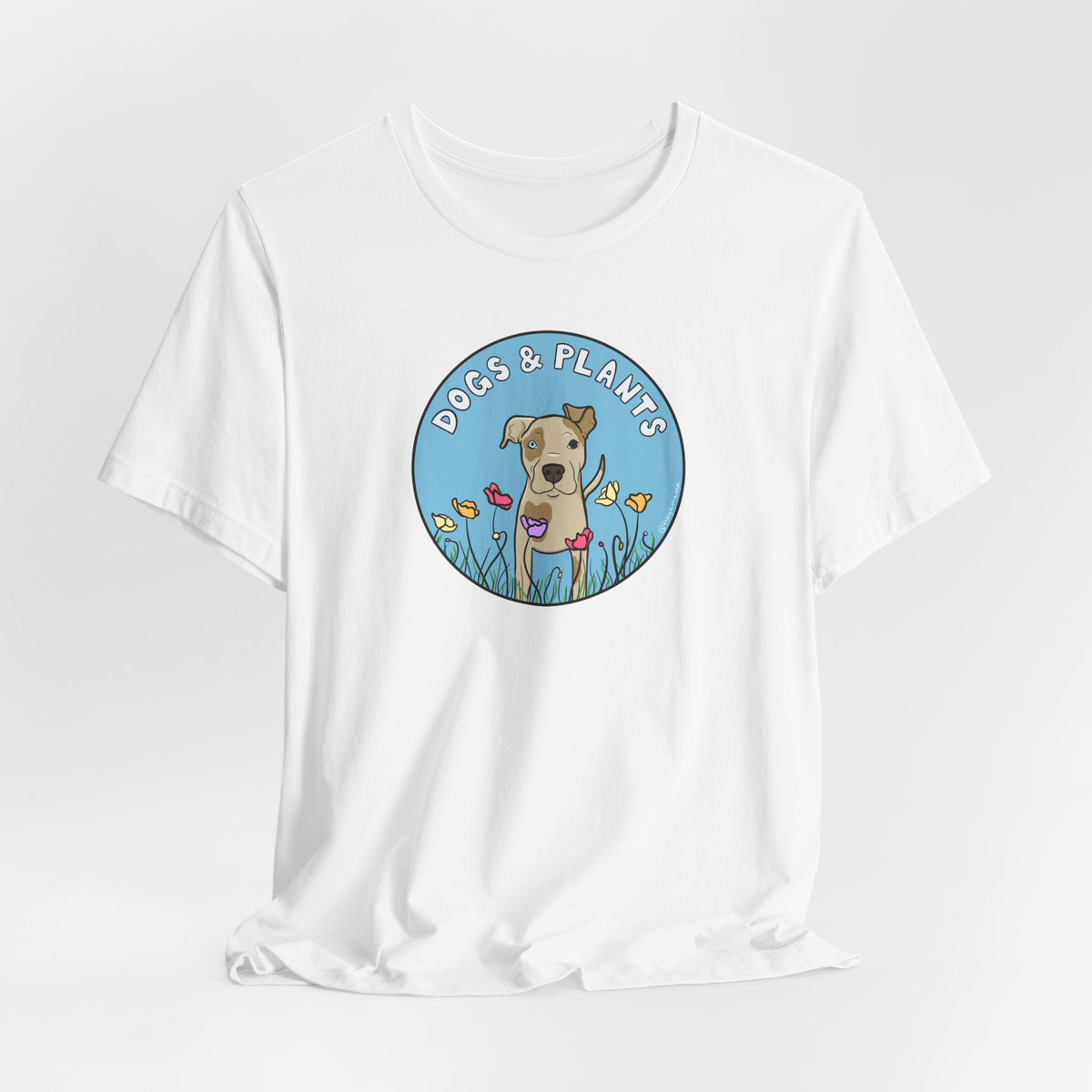 Dogs & Plants T-Shirt for Pitbull & Plant Lovers