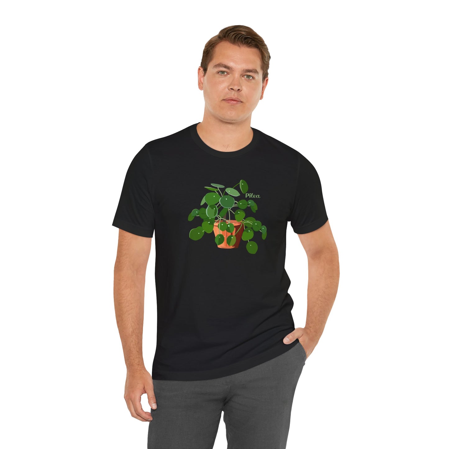 Pilea Peperomiodes "Chinese Money Plant" T-Shirt - Black