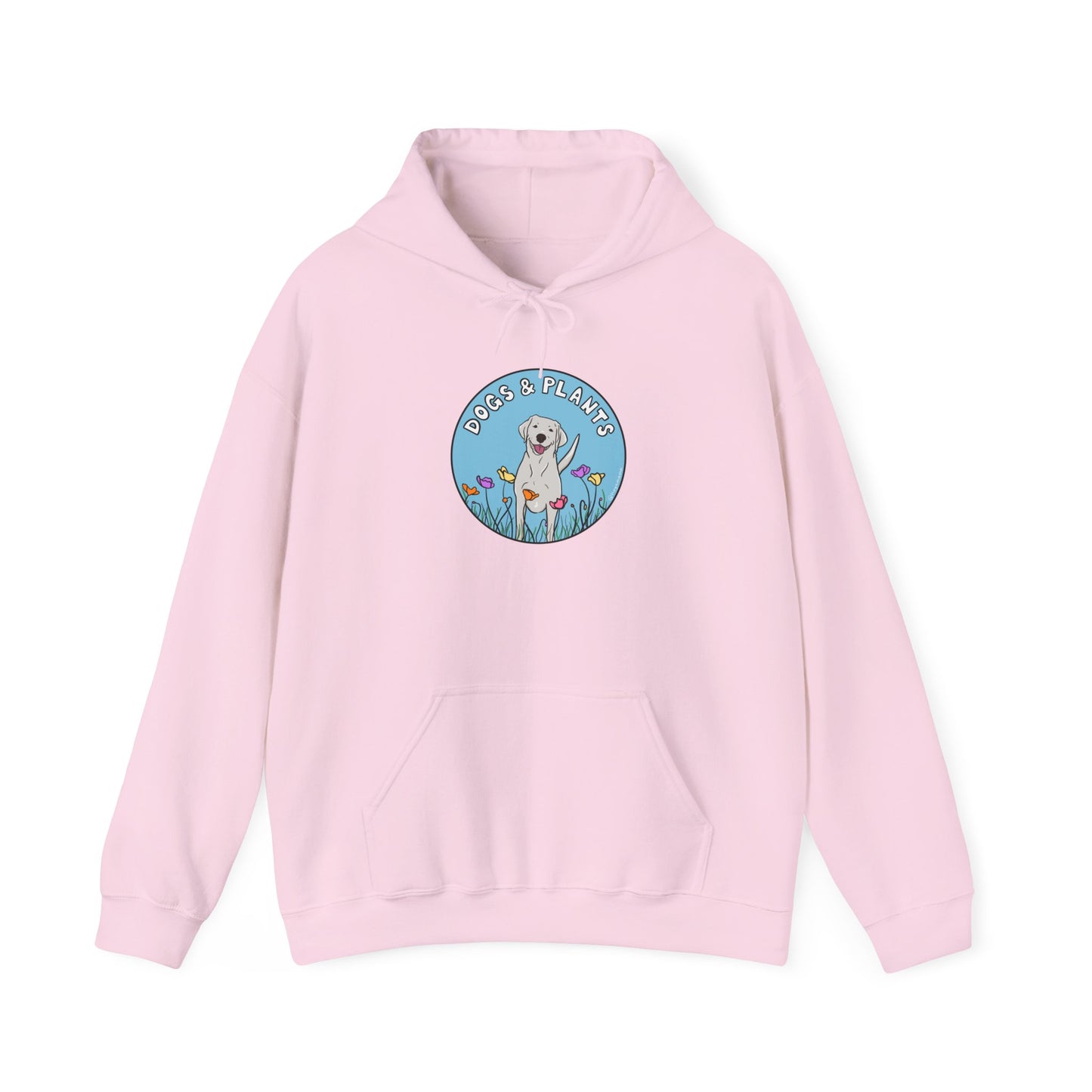 Dogs & Plants Hoodie for White Labrador & Plant Lovers