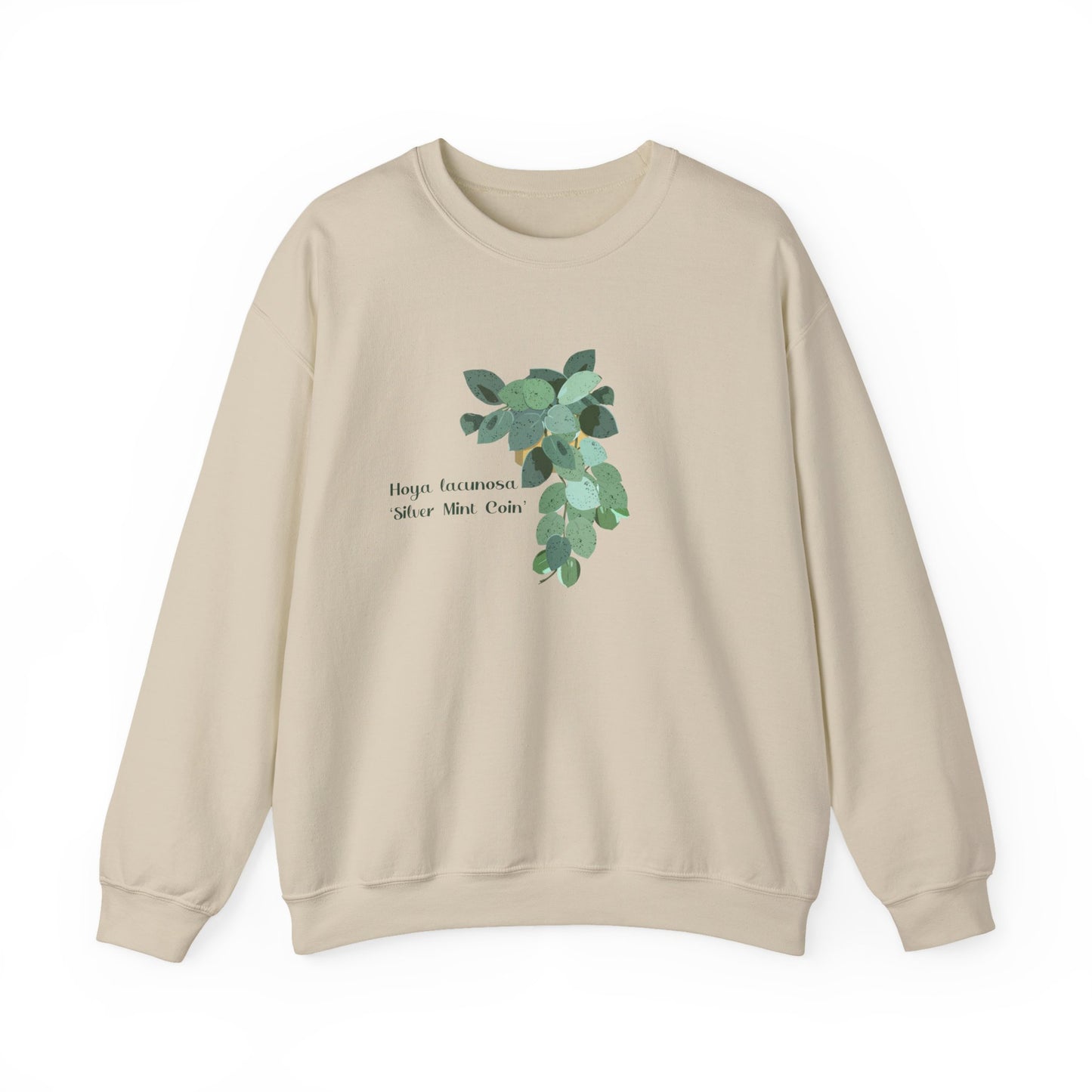 Hoya Lacunosa 'Silver Mint Coin' Plant Lover Crewneck Sweatshirt