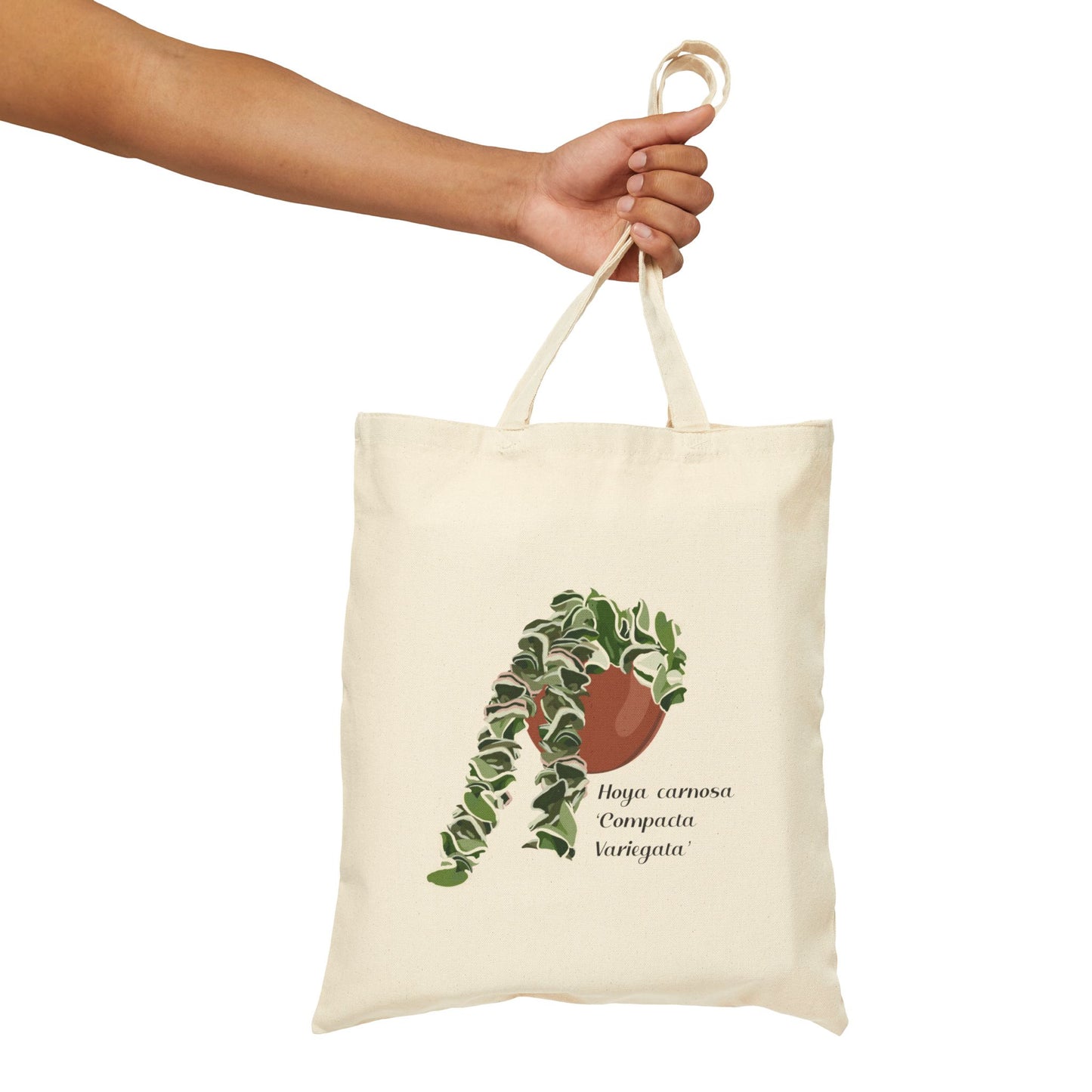 Hoya Carnosa 'Compacta Variegata' Canvas Tote Bag