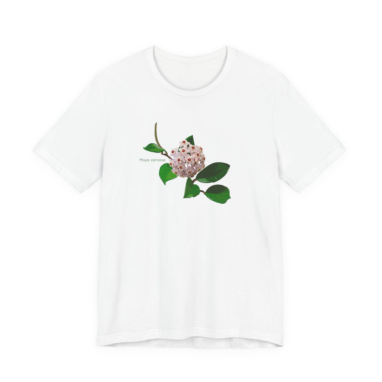 Hoya Carnosa in Bloom Plant Lover T-Shirt - White, Black, Natural