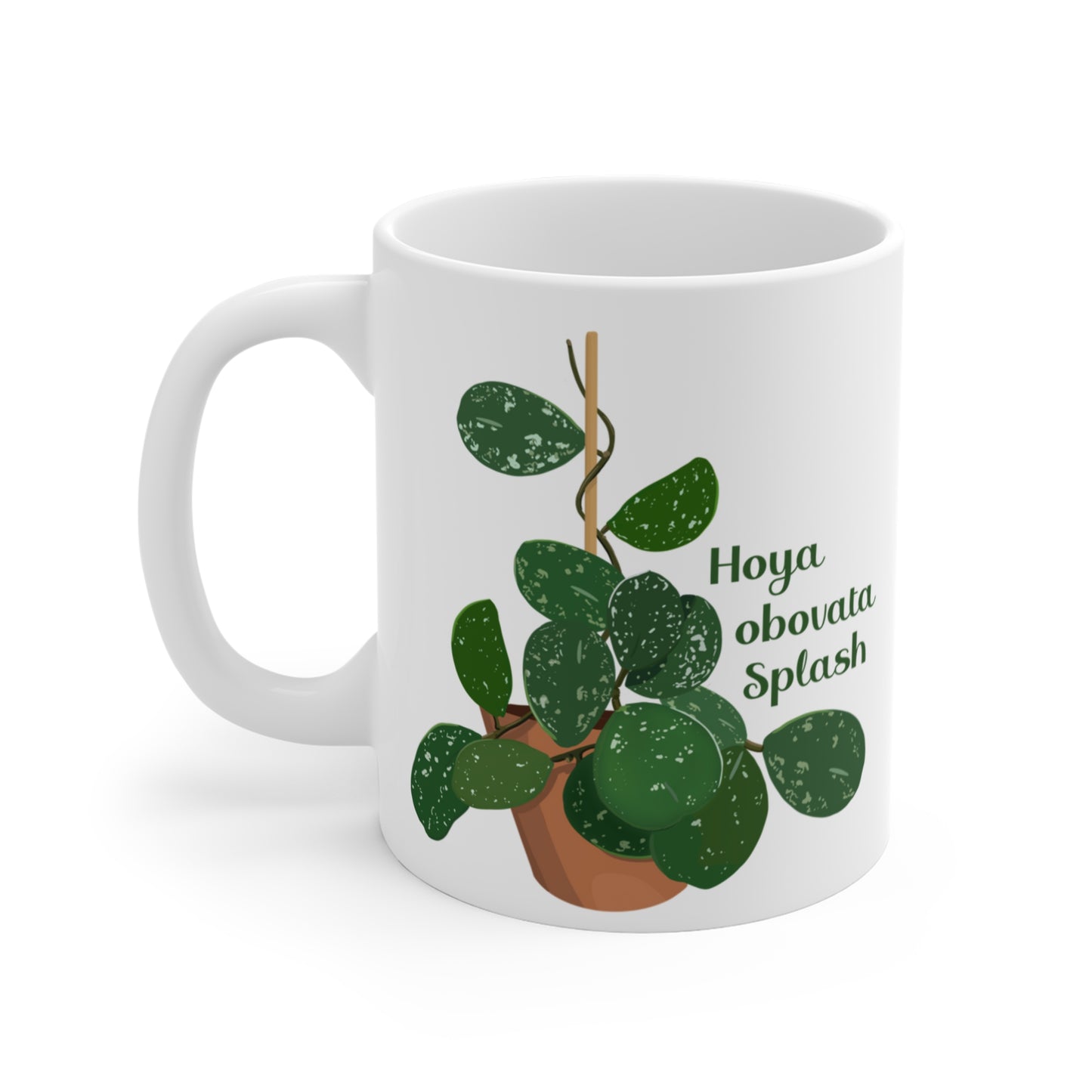 Hoya Obovata Splash Plant Lover Mug - White