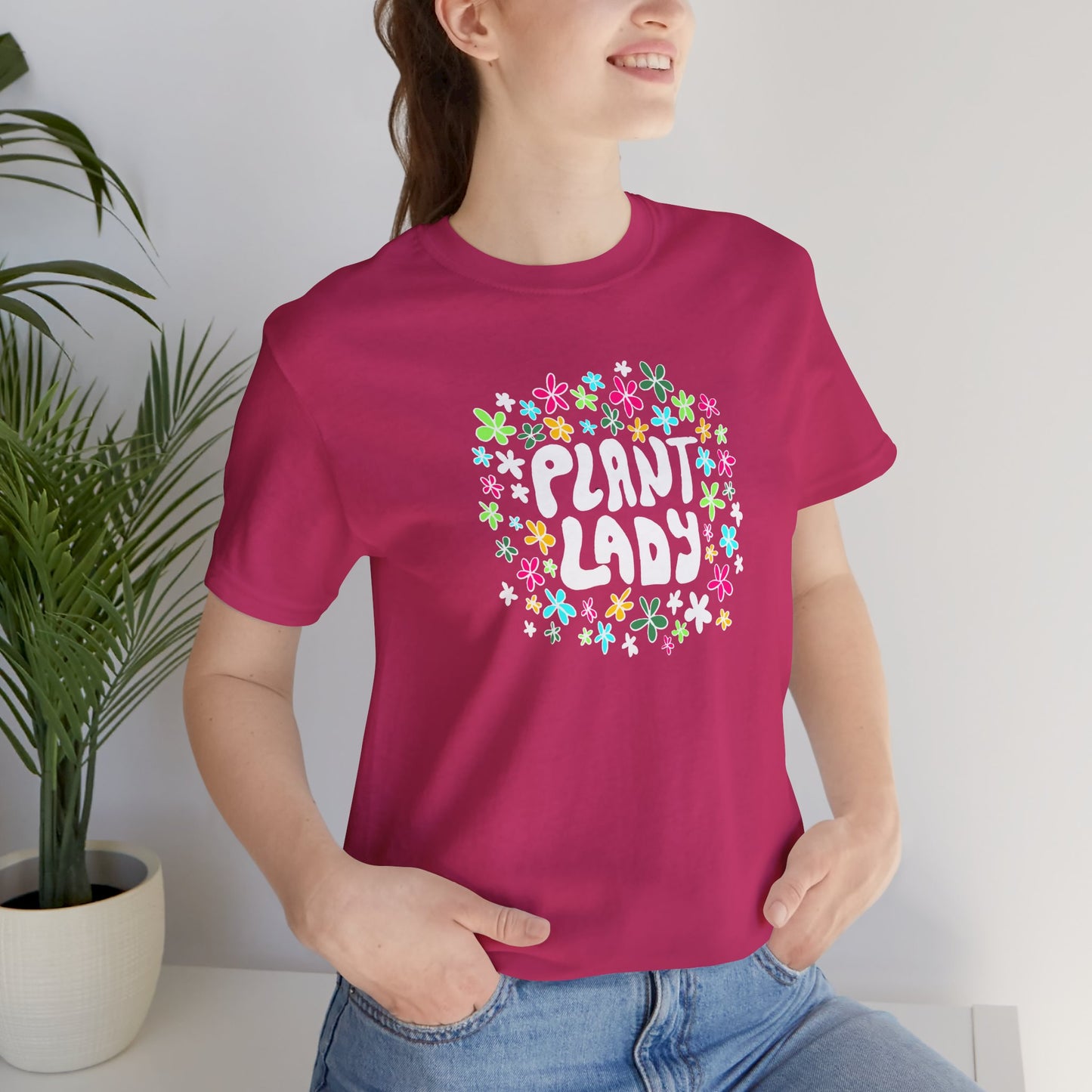 Plant Lady Plant Lover T-Shirt - Berry