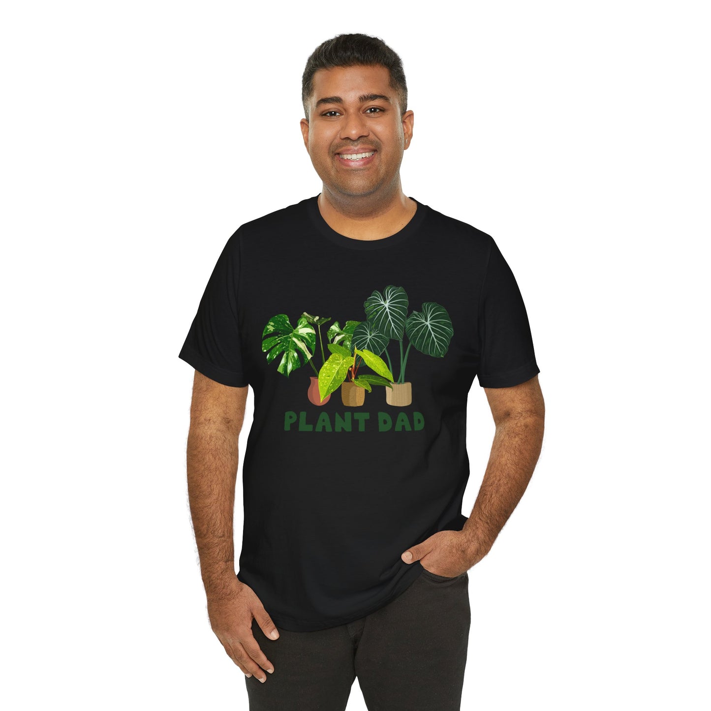 Plant Dad T-Shirt - White, Natural, Black