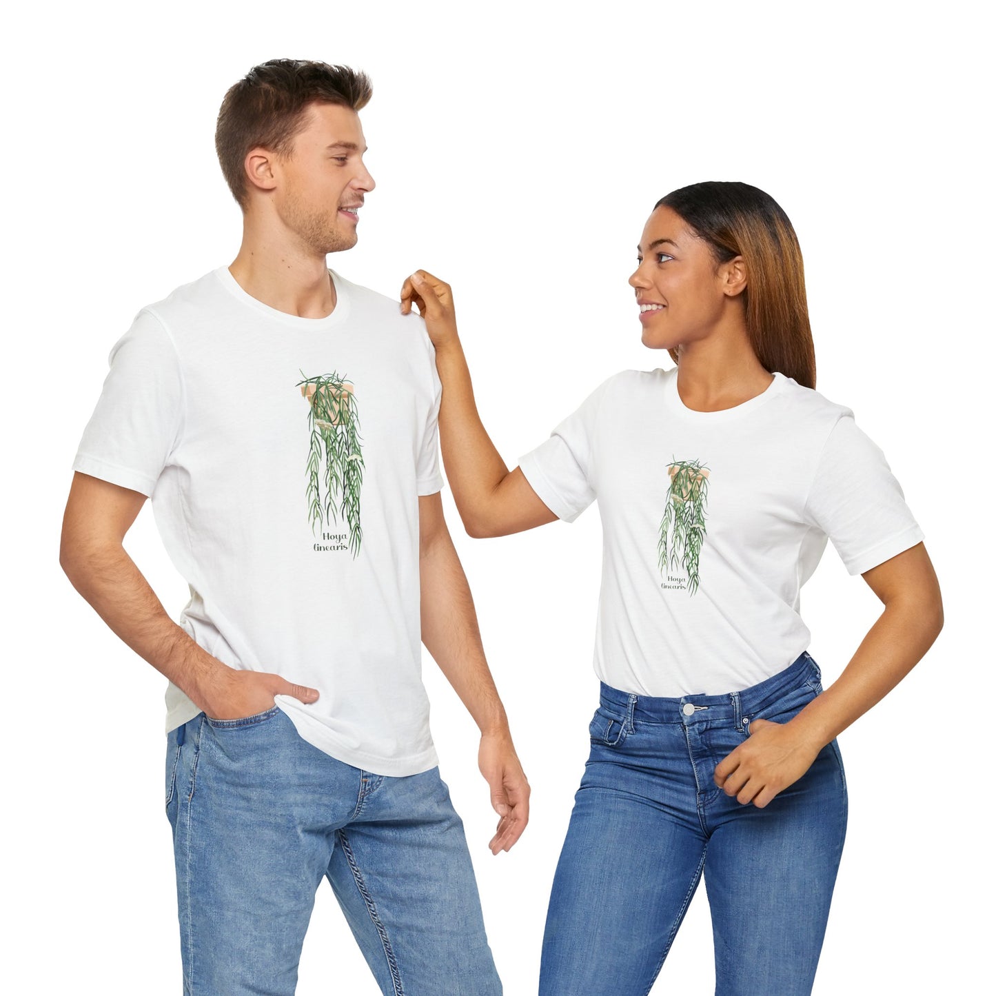 Hoya Linearis Plant Lover T-Shirt - White