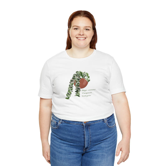 Hoya Carnosa 'Compacta Variegata' Plant Lover T-shirt - White, Natural, Black