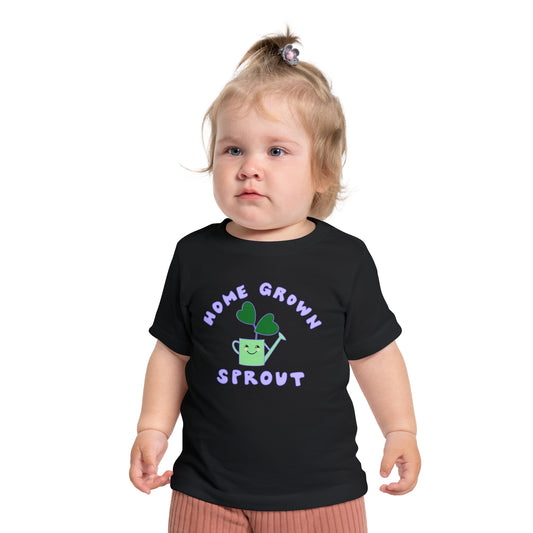 Home Grown Sprout Toddler T-Shirt, Plant Lover Kids Tee, Botanical Garden Child Top, Nature Inspired Baby Shirt, Gardening Gift
