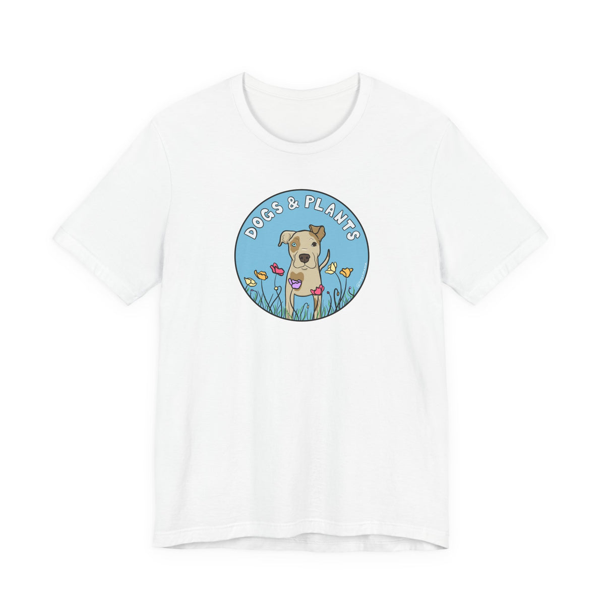 Dogs & Plants T-Shirt for Pitbull & Plant Lovers