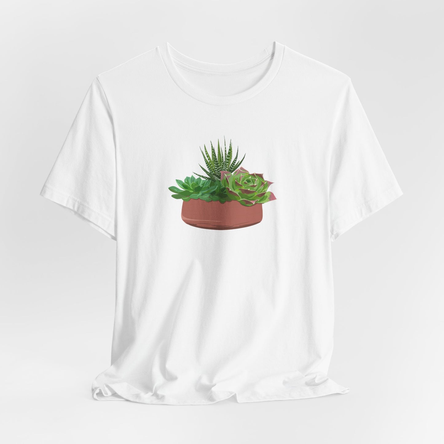Succulent Bowl T-Shirt - White, Natural, Black