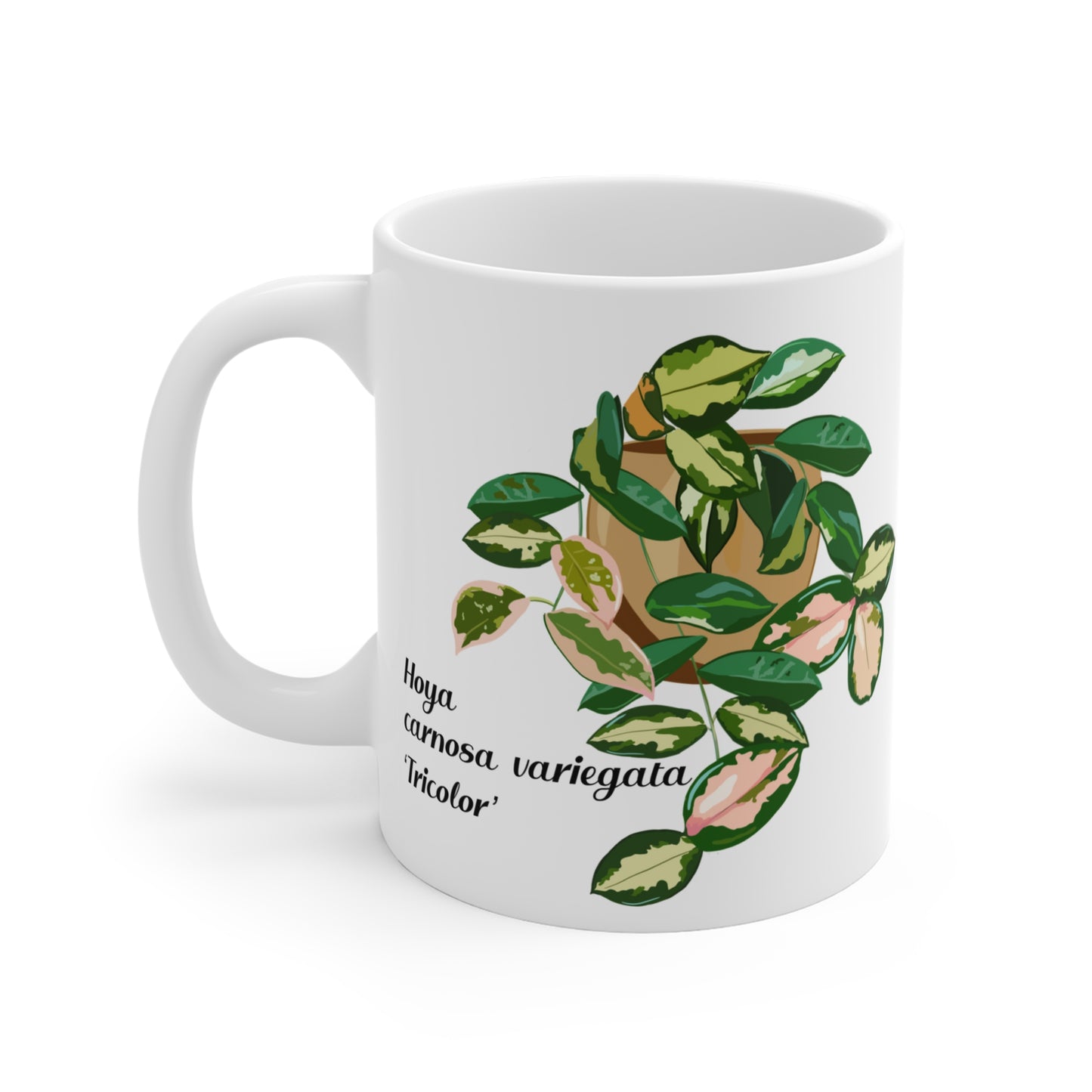 Hoya Carnosa Variegata Tricolor Plant Lover Mug - White