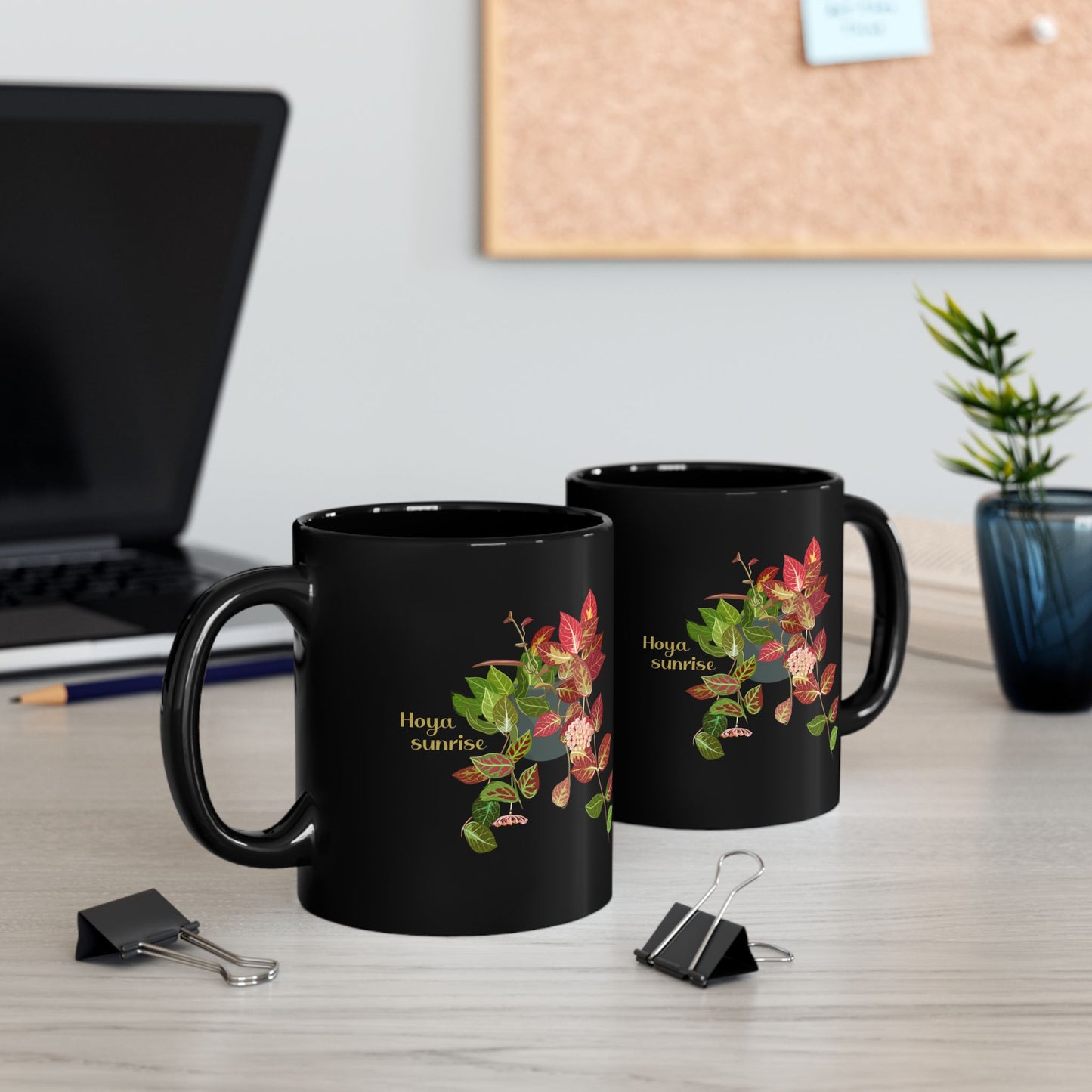 Hoya Sunrise Plant Lover Mug - Black