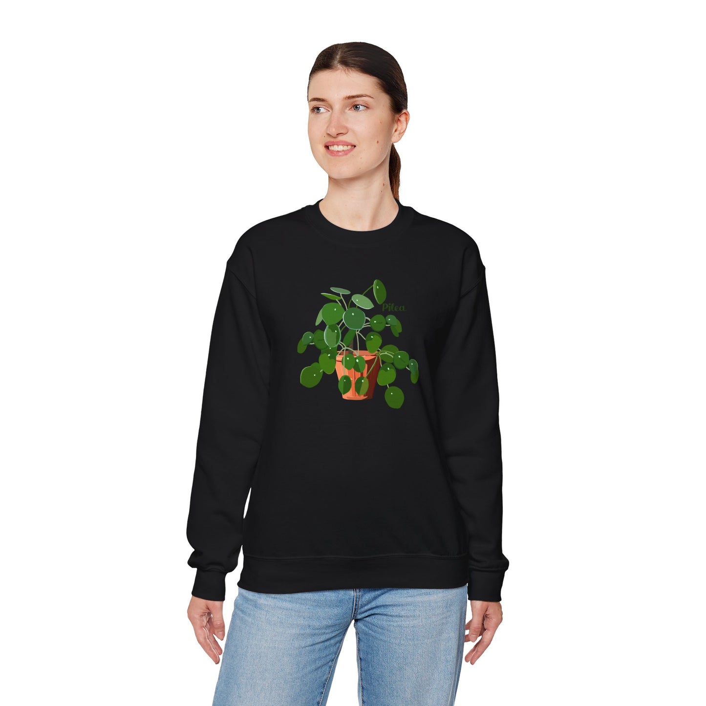 Pilea Peperomioides 'Chinese Money Plant' Plant Lover Crewneck Sweatshirt
