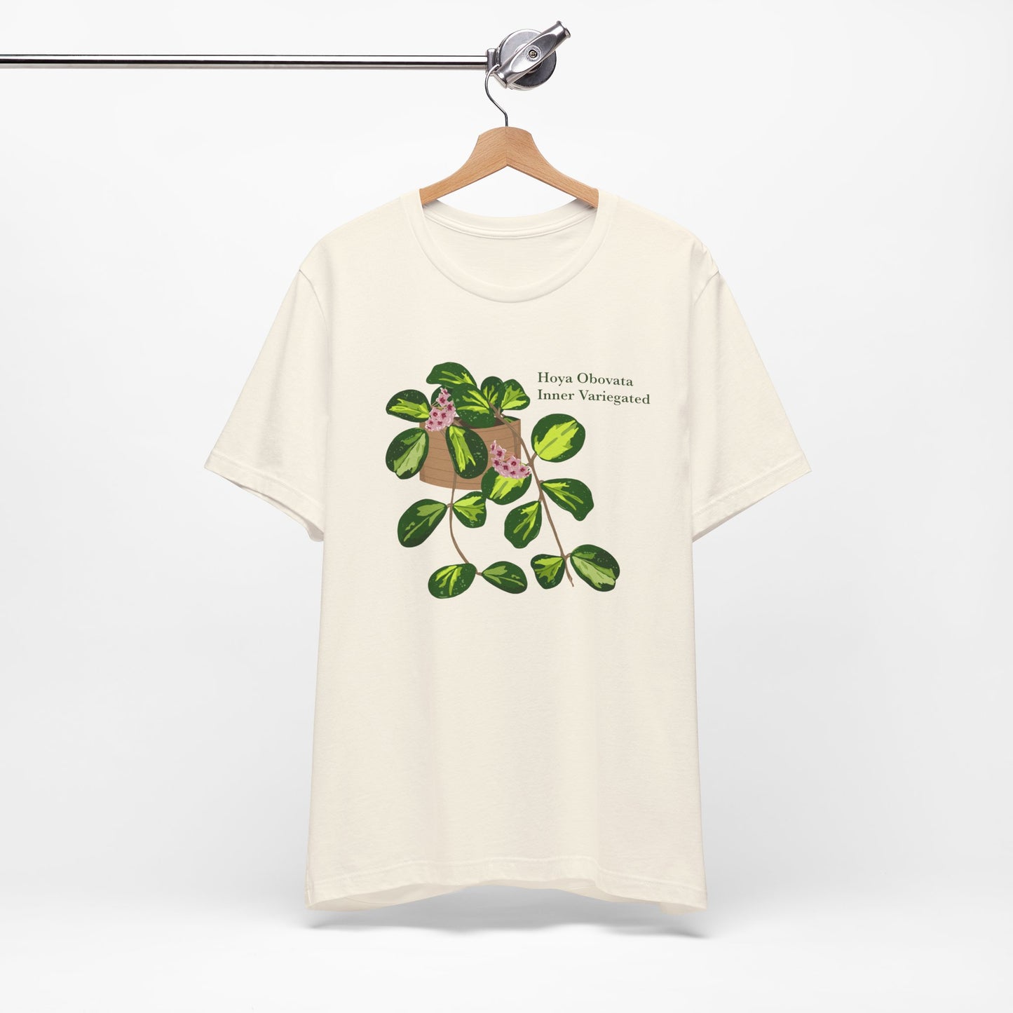 Hoya Obovata Inner Variegated T-Shirt - White, Natural, Black