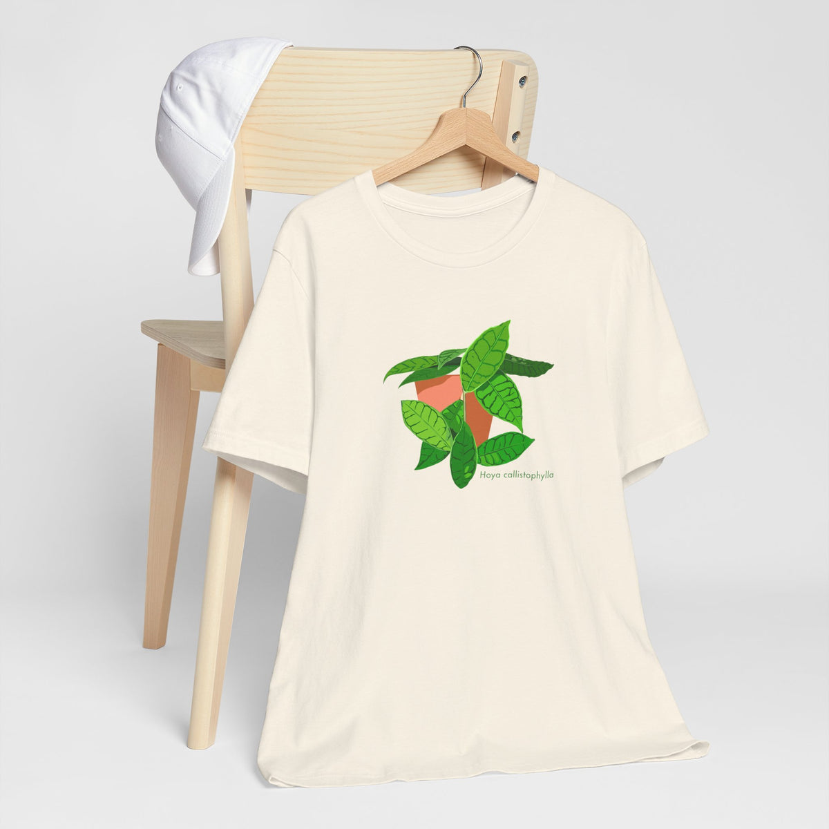 Hoya Callistophylla Plant Lover T-Shirt - White, Natural, Black